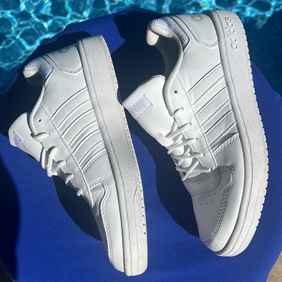 Adidas Hoops 2.0 White Sneakers - Picture 5 of 9